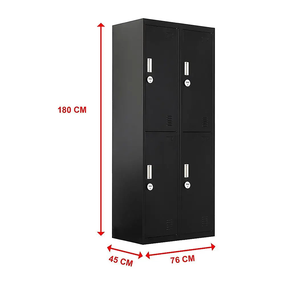 Four-Door Office Gym Shed Storage Locker - Furniture > Office