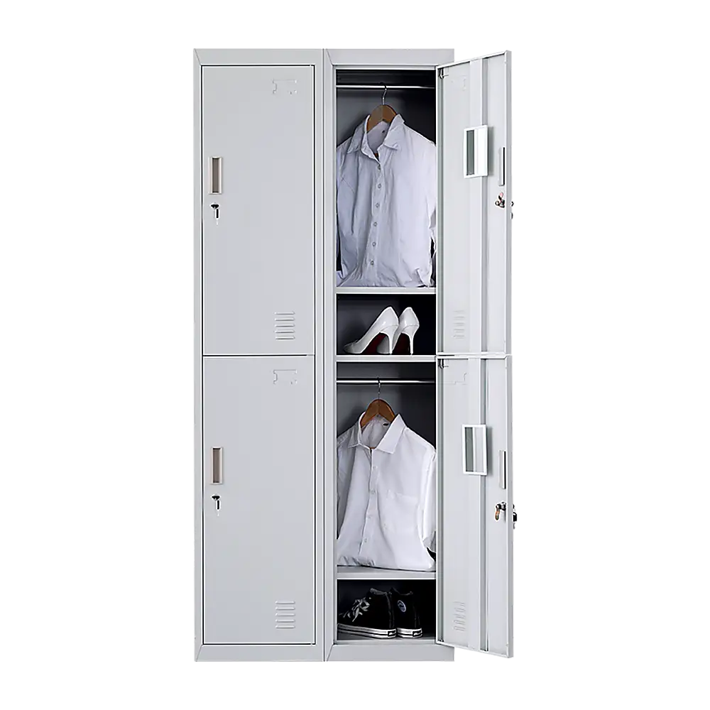 Four-Door Office Gym Shed Storage Locker - Furniture > Office