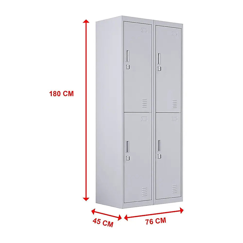 Four-Door Office Gym Shed Storage Locker - Furniture > Office