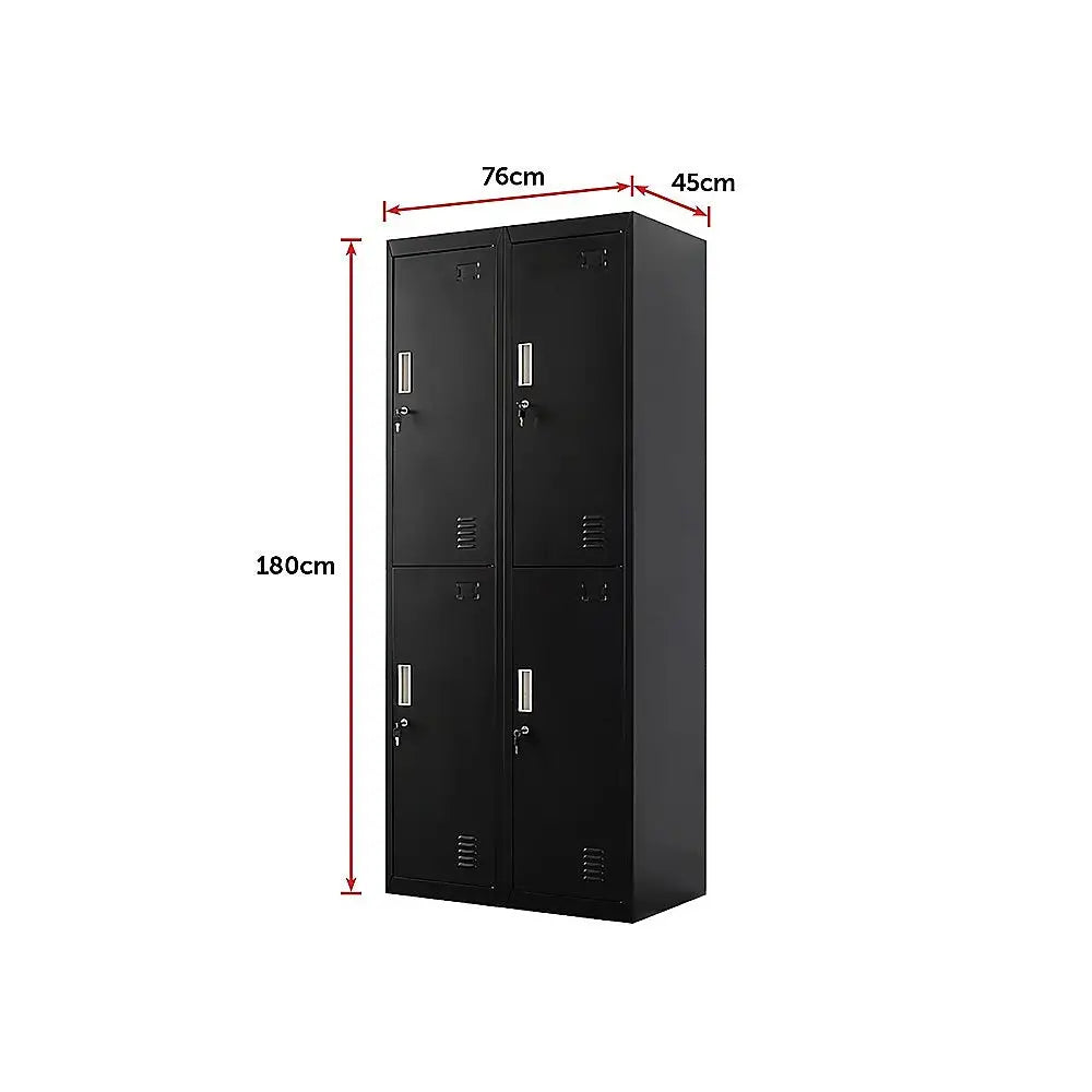 Four-Door Office Gym Shed Storage Locker - Furniture > Office