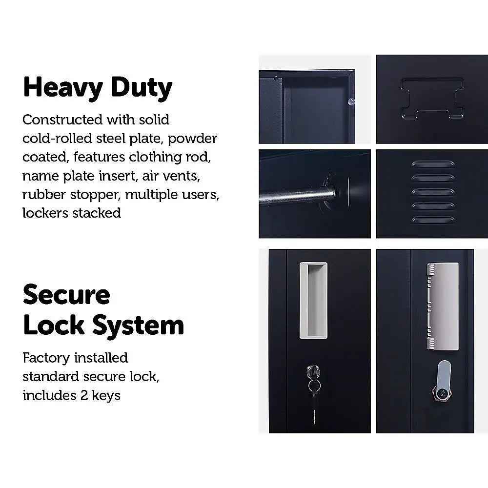 Four-Door Office Gym Shed Storage Locker - Furniture > Office
