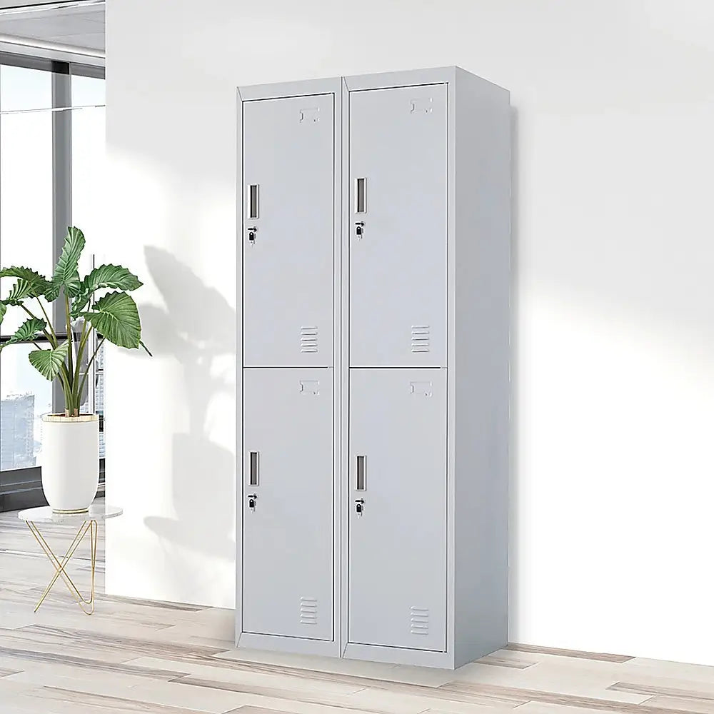 Four-Door Office Gym Shed Storage Locker - Furniture > Office