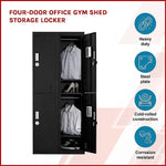 Four-Door Office Gym Shed Storage Locker - Furniture > Office