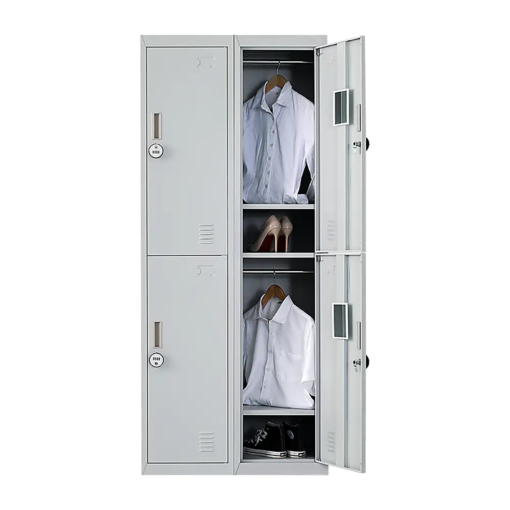 Four-Door Office Gym Shed Storage Locker - Furniture > Office