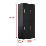 Four-Door Office Gym Shed Storage Locker - Furniture > Office