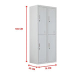 Four-Door Office Gym Shed Storage Locker - Furniture > Office