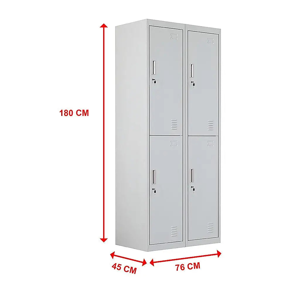 Four-Door Office Gym Shed Storage Locker - Furniture > Office