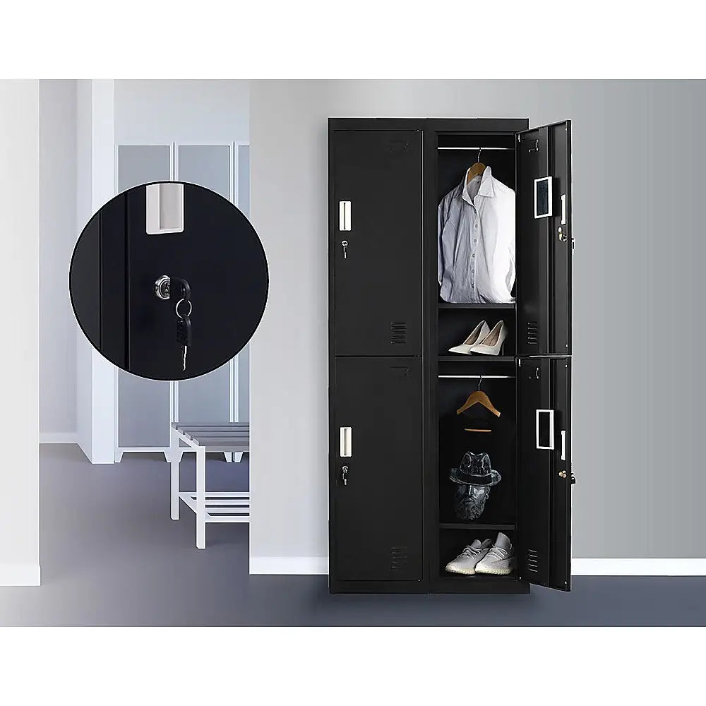 Four-Door Office Gym Shed Storage Locker - Furniture > Office