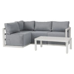Four-Seat Alfresco Harmony Set – White - Furniture > Outdoor