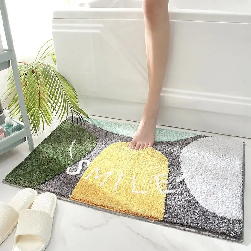 Four Stone Bath Mat - Super Absorbent Non-Slip Bathroom Floor Mat - 40x60cm - Home & Garden > Bathroom Accessories >