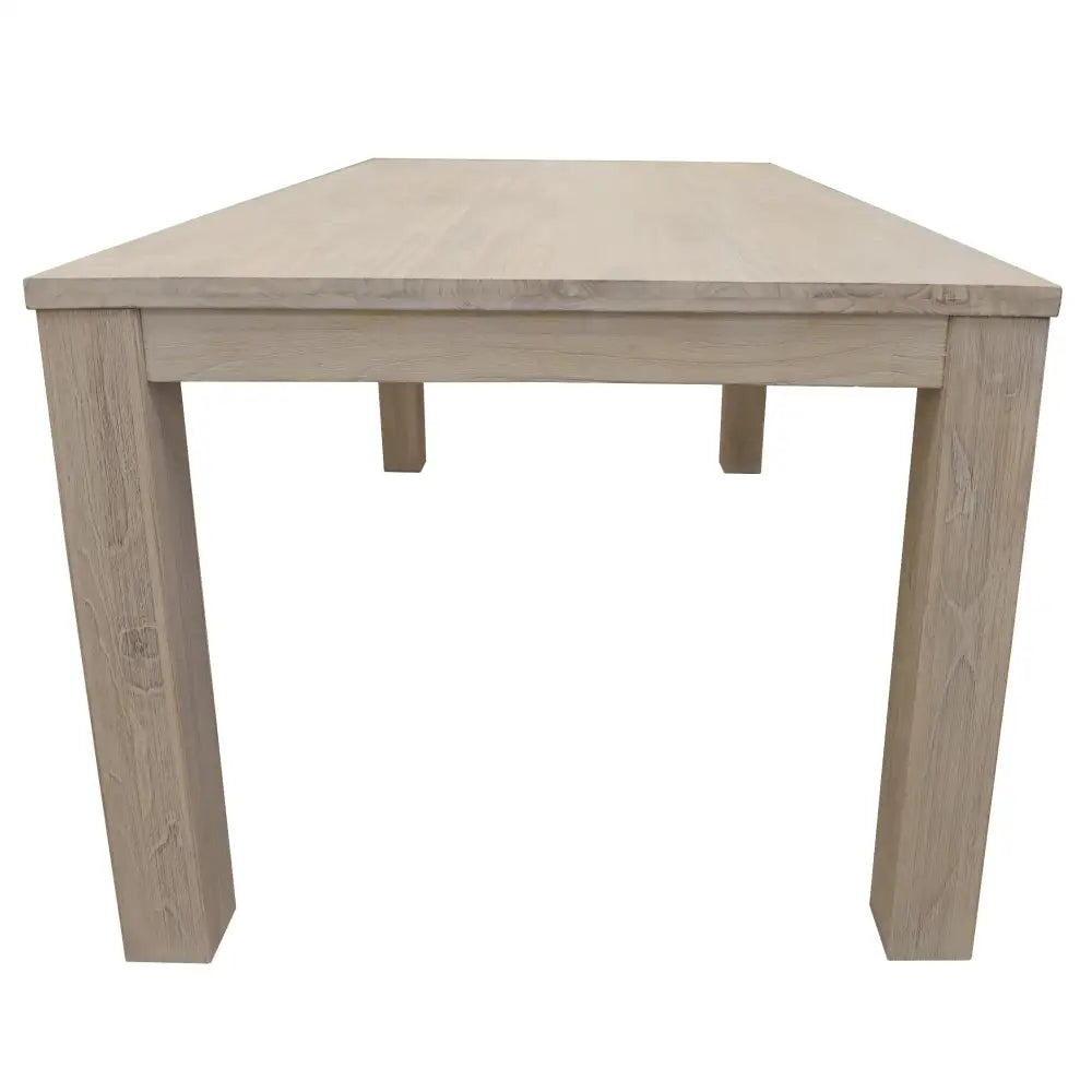 Foxglove Dining Table 225cm Solid Mt Ash Wood Home Dinner Furniture - White - Furniture > Dining