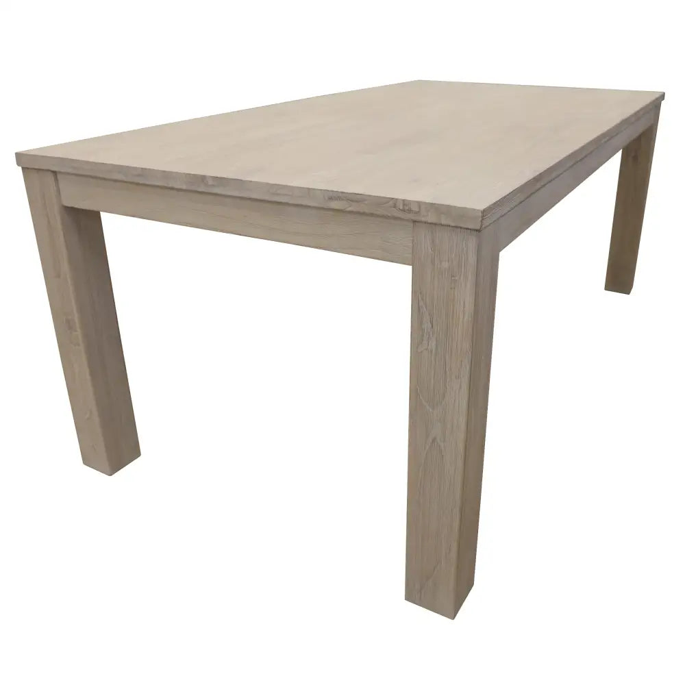Foxglove Dining Table 225cm Solid Mt Ash Wood Home Dinner Furniture - White - Furniture > Dining