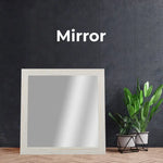 Foxglove Dresser Mirror Vanity Dressing Table Mountain Ash Wood Frame - White - Furniture > Bedroom > Dressing Vanity &