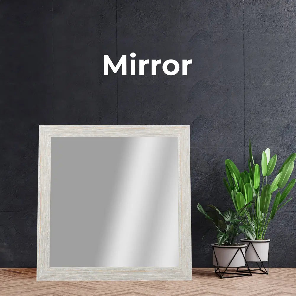 Foxglove Dresser Mirror Vanity Dressing Table Mountain Ash Wood Frame - White - Furniture > Bedroom > Dressing Vanity &
