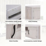 Foxglove ETU Entertainment TV Unit 216cm 2 Drawer 2 Door Mt Ash Wood - White - Furniture > Living Room