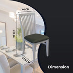 Foxglove PU Seat Dining Chair Set of 2 Solid Ash Wood Dining Furniture - White - Furniture > Dining