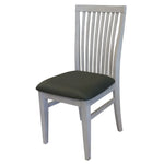 Foxglove PU Seat Dining Chair Set of 2 Solid Ash Wood Dining Furniture - White - Furniture > Dining
