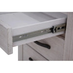 Foxglove Tallboy 5 Chest of Drawers Solid Ash Wood Bed Storage Cabinet - White - Furniture > Bedroom > Dressers