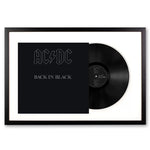 Framed AC/DC Back in Black Vinyl Album Art - Home & Garden > Wall Art