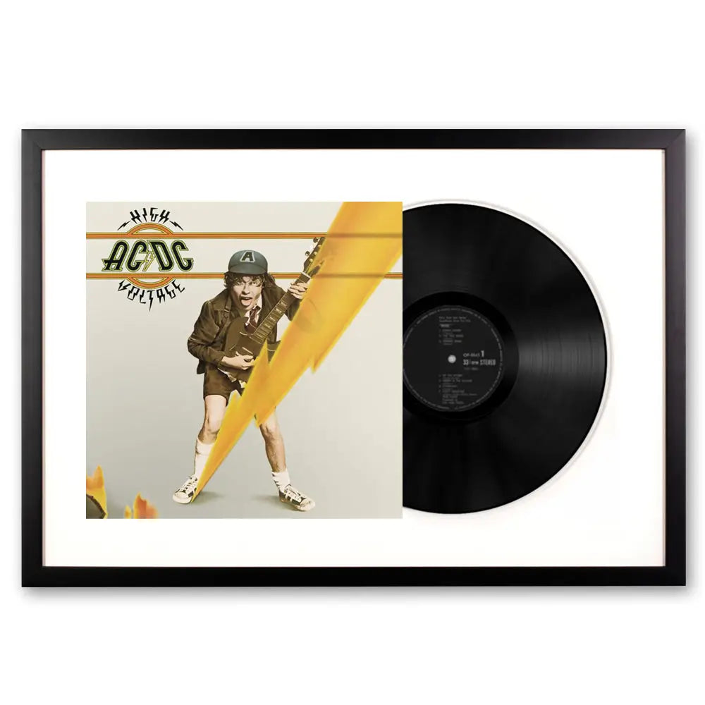 Framed AC/DC High Voltage Vinyl Album Art - Home & Garden > Wall Art