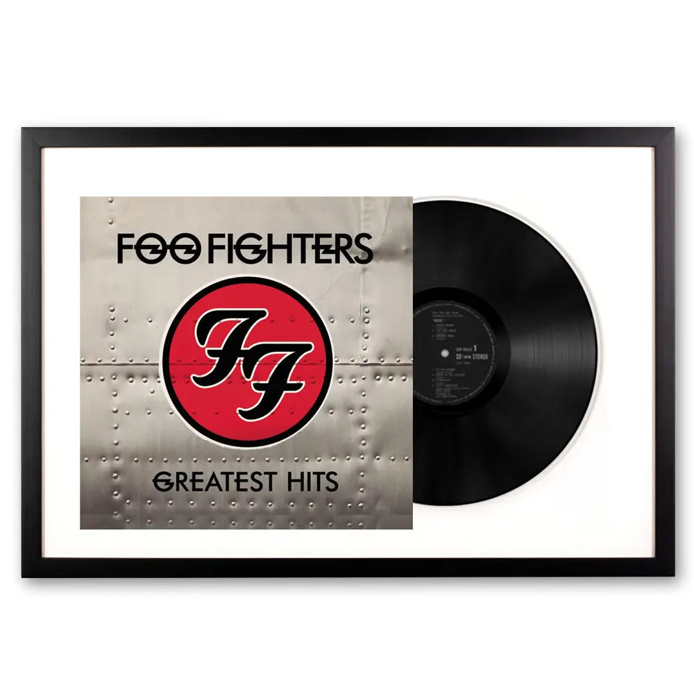 Framed Foo Fighters Greatest Hits Vinyl Album Art - Home & Garden > Wall Art