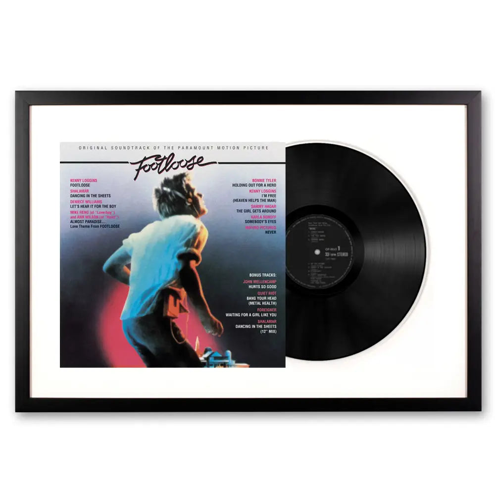 Framed Footloose Vinyl Album Art - Home & Garden > Wall Art