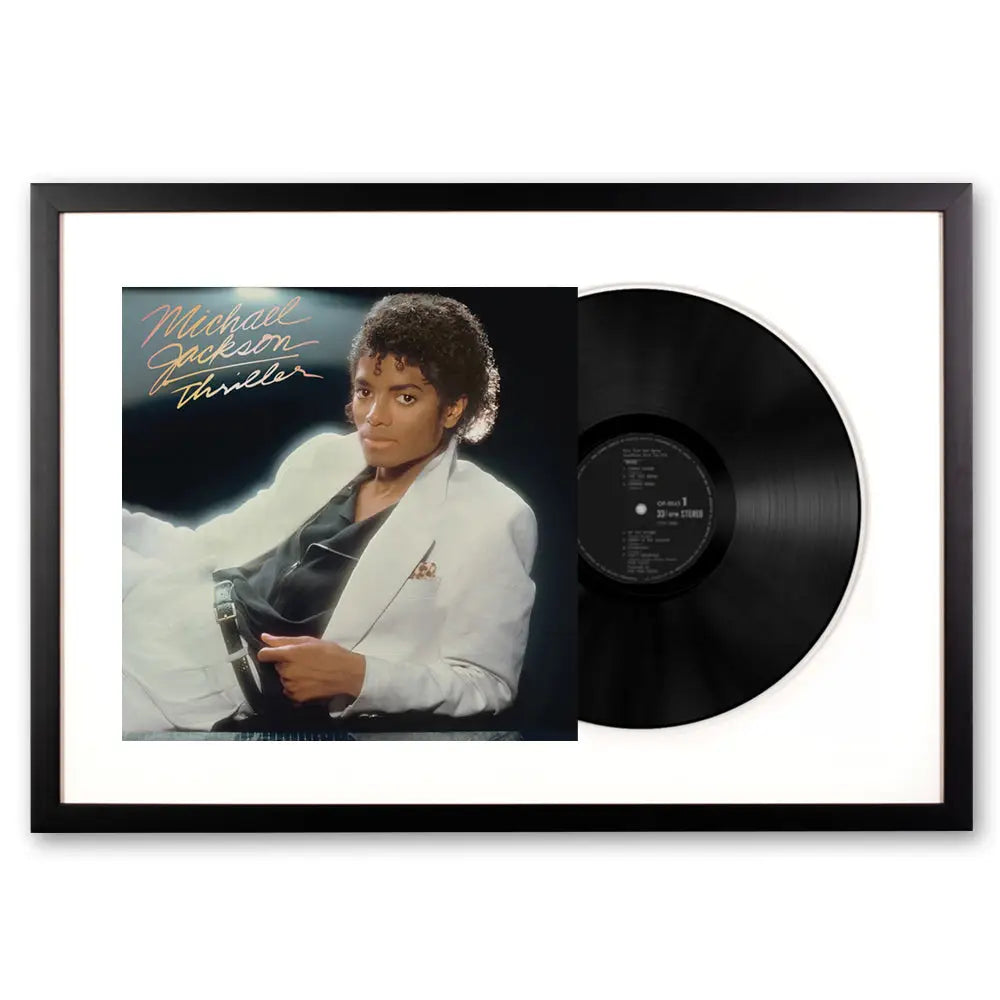 Framed Michael Jackson Thriller Vinyl Album Art - Home & Garden > Wall Art