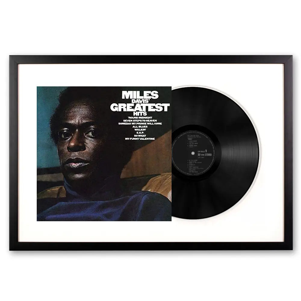 Framed Miles Davis Greatest Hits Vinyl Album Art - Home & Garden > Wall Art