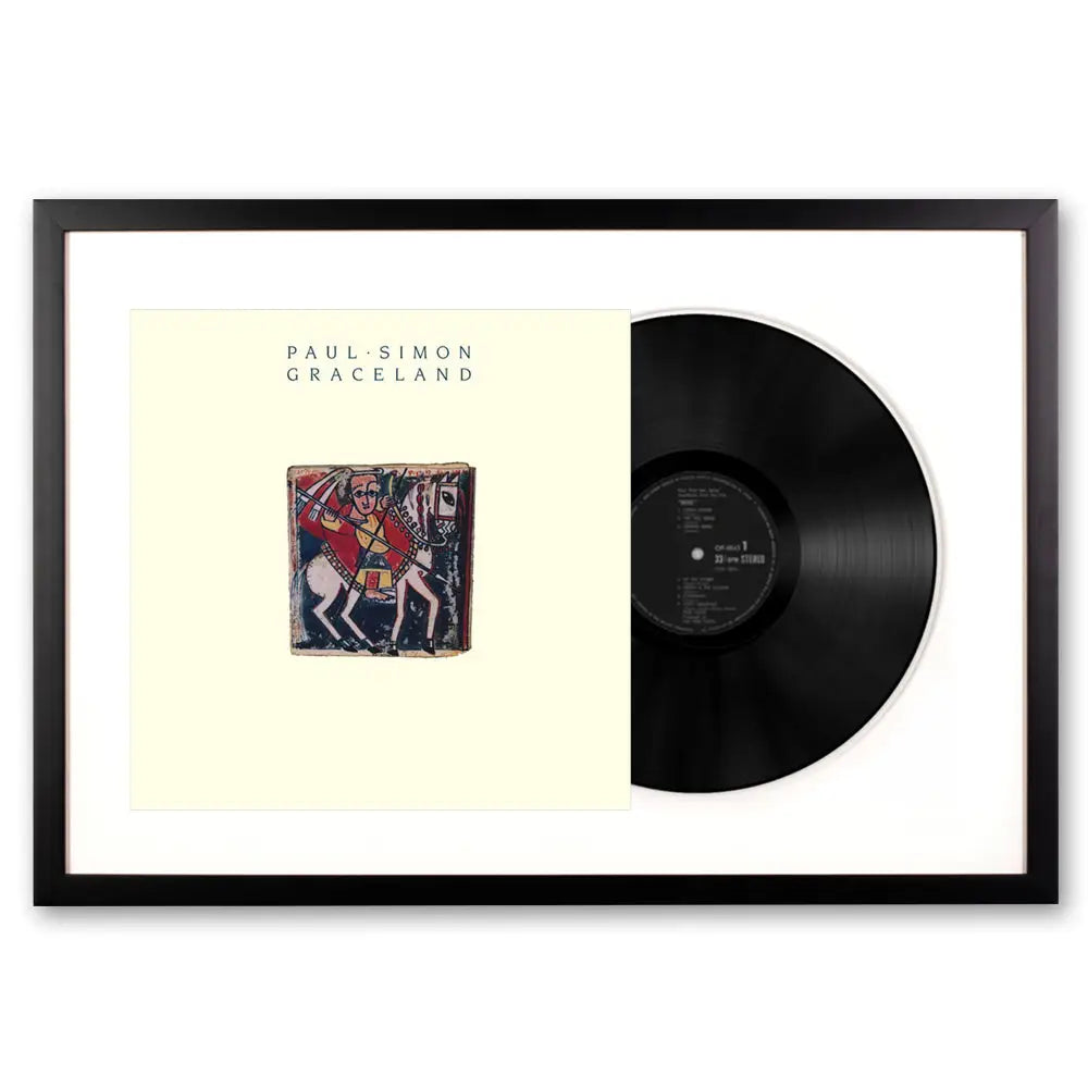Framed Paul Simon Graceland Vinyl Album Art - Home & Garden > Wall Art