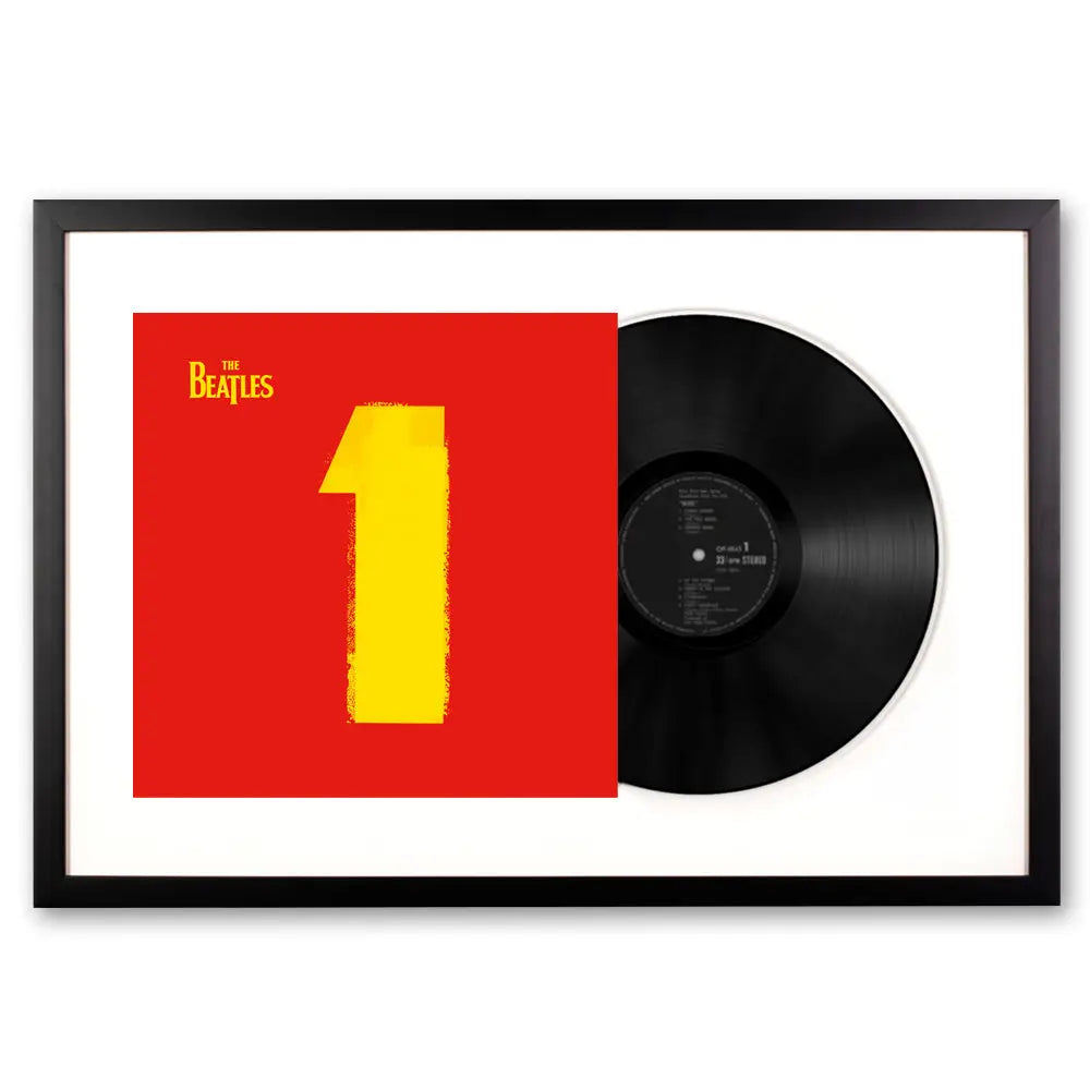 Framed The Beatles - 1 - Double Vinyl Album Art - Home & Garden > Wall Art