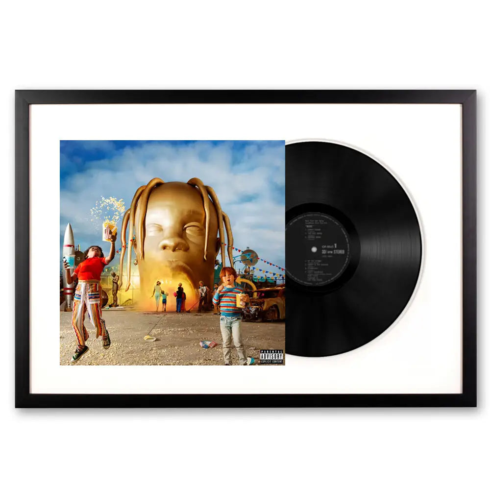 Framed Travis Scott Astroworld Vinyl Album Art - Home & Garden > Wall Art