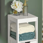 Freestanding Cabinet 2 Drawers Shelf Cupboard - Home & Garden > Storage > Clothing & Wardrobe Storage