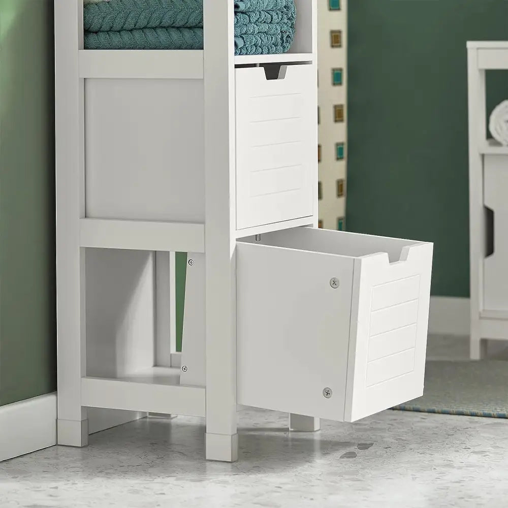 Freestanding Cabinet 2 Drawers Shelf Cupboard - Home & Garden > Storage > Clothing & Wardrobe Storage