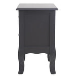 French Bedside Table Nightstand Grey Set of 2 - Furniture > Bedroom