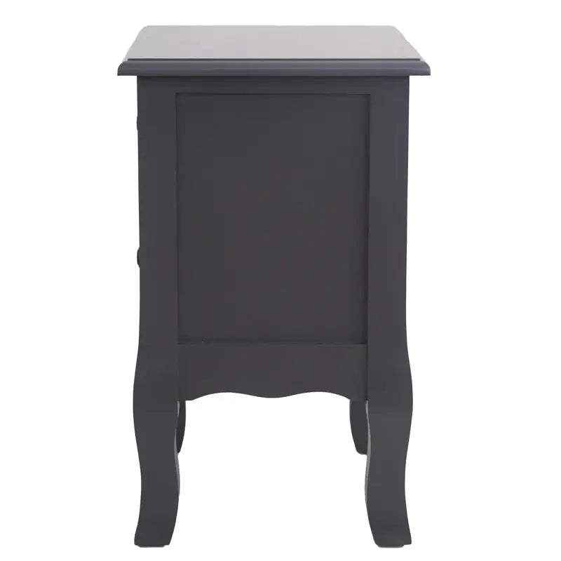French Bedside Table Nightstand Grey Set of 2 - Furniture > Bedroom