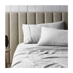 French Linen Cotton White Sheet Set by Vintage Design Homeware Single - Home & Garden > Bedding > Bed Sheets