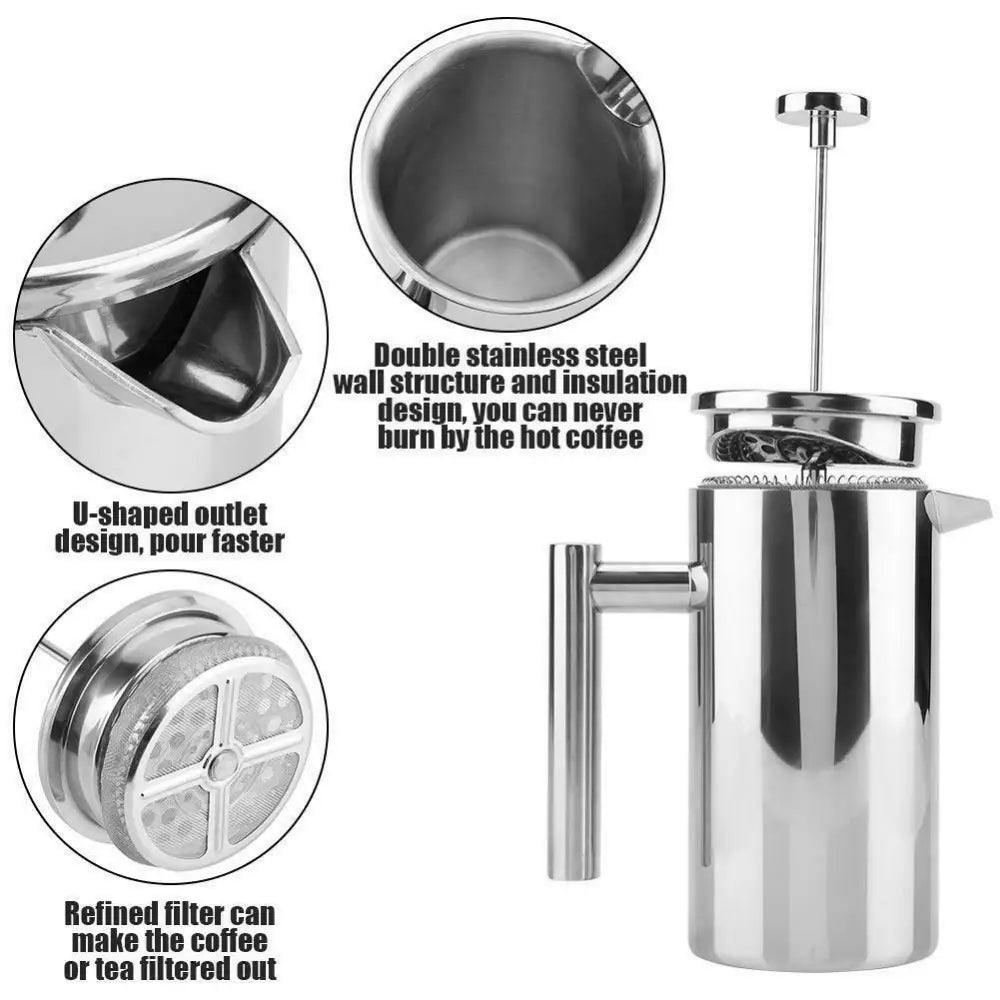 French Press Coffee Maker 1000m - Home & Garden > Kitchenware