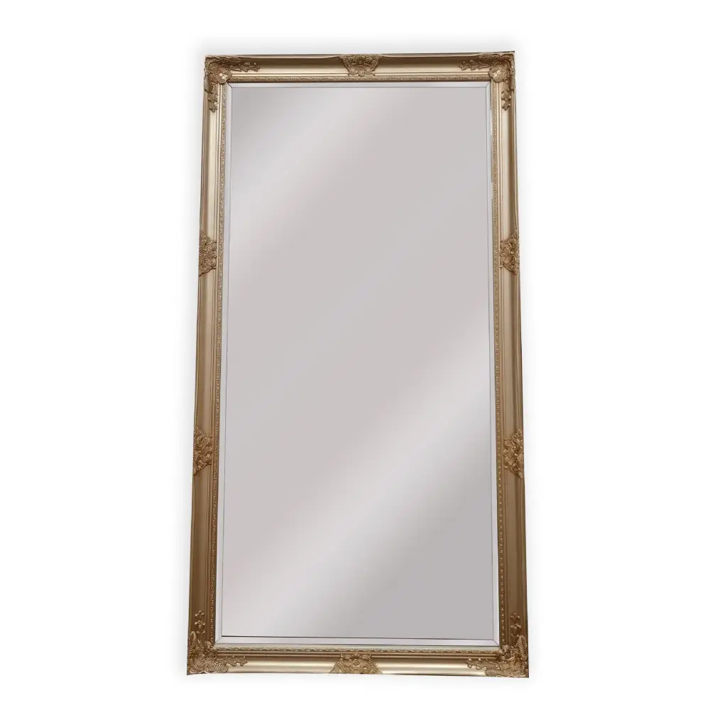 French Provincial Ornate Mirror - ANTIQUE CHAMPAGNE - X Large 100cm x 190cm - Home & Garden > Decor