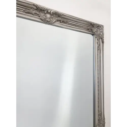 French Provincial Ornate Mirror - Antique Silver - Medium 70cm x 170cm - Home & Garden > Decor