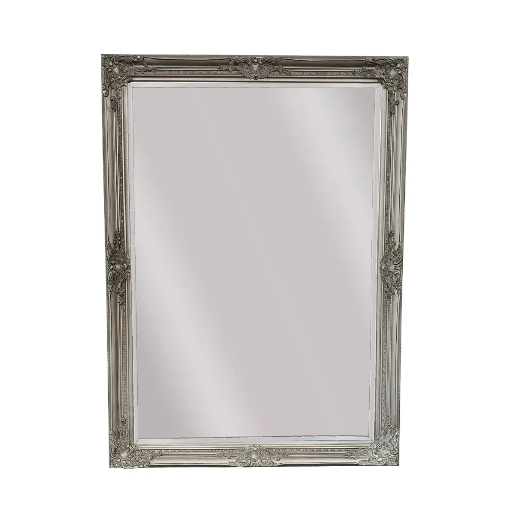 French Provincial Ornate Mirror - Antique Silver - Small 80cm x 110cm - Home & Garden > Decor > Mirrors