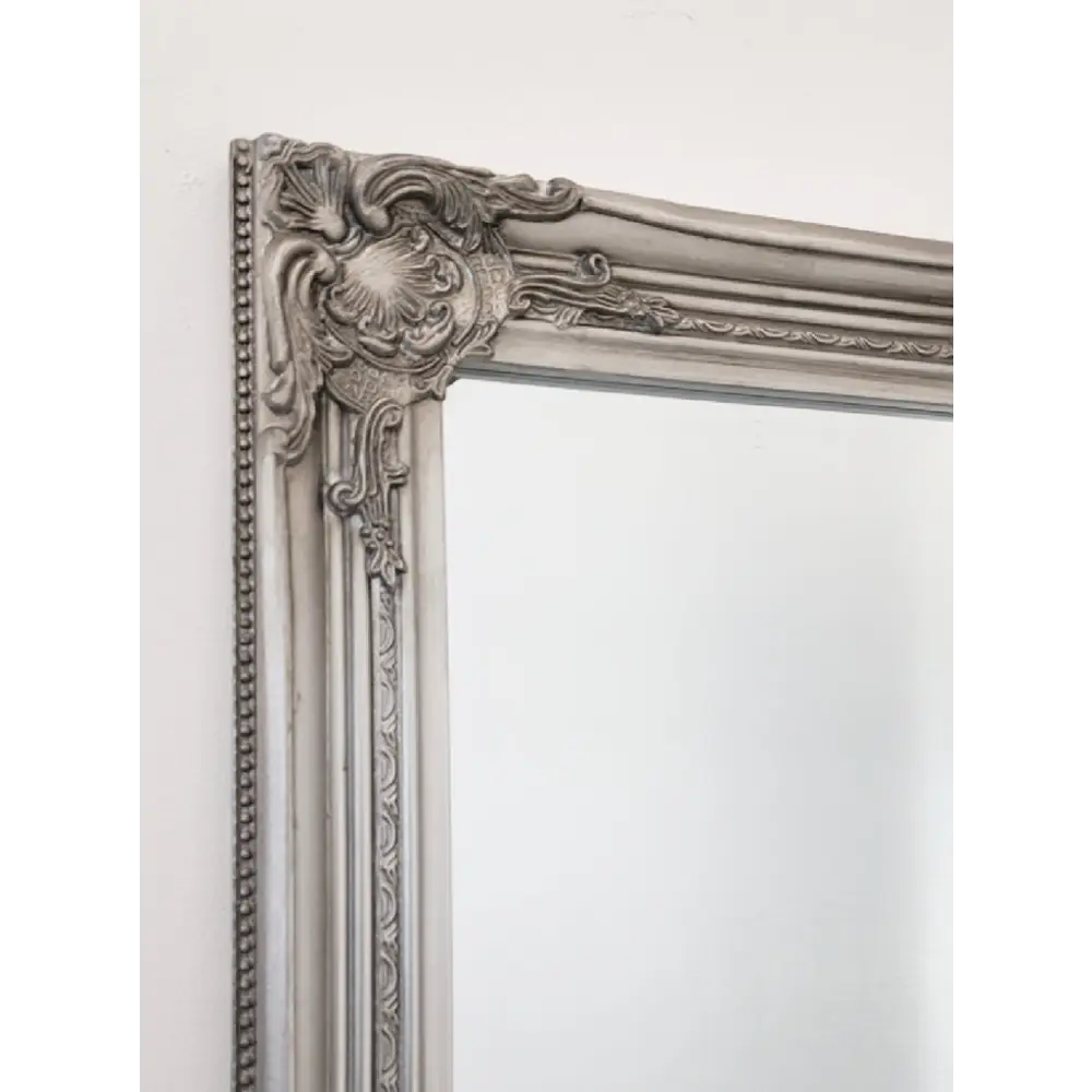 French Provincial Ornate Mirror - Antique Silver - Small 80cm x 110cm - Home & Garden > Decor > Mirrors