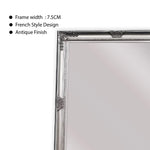 French Provincial Ornate Mirror - ANTIQUE SILVER- X Large 100cm x 190cm - Home & Garden > Decor