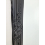 French Provincial Ornate Mirror - Black - Medium 70cm x 170cm - Home & Garden > Decor