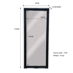French Provincial Ornate Mirror - Black - Medium 70cm x 170cm - Home & Garden > Decor