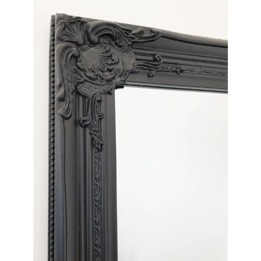 French Provincial Ornate Mirror - Black - Small 80cm x 110cm - Home & Garden > Decor