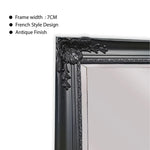 French Provincial Ornate Mirror - Black - Small 80cm x 110cm - Home & Garden > Decor