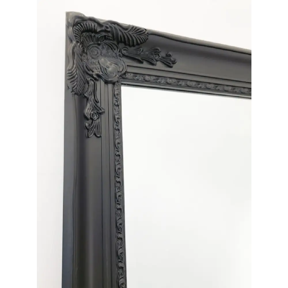 French Provincial Ornate Mirror - BLACK - X Large 100cm x 190cm - Home & Garden > Decor