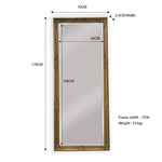 French Provincial Ornate Mirror - Country Gold - Medium 70cm x 170cm - Home & Garden > Decor