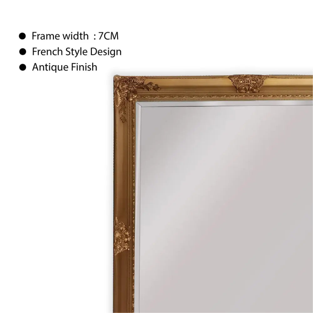 French Provincial Ornate Mirror - Country Gold - Small 80cm x 110cm - Home & Garden > Decor > Mirrors