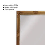 French Provincial Ornate Mirror - COUNTRY GOLD - X Large 100cm x 190cm - Home & Garden > Decor